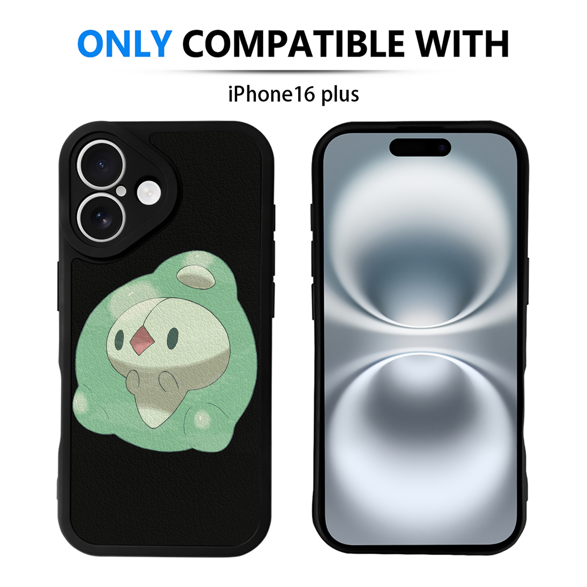 （画像用） ポケットモンスター Pokémon 【iPhone 16シリーズ対応】シリコンスマホケース（レザー調） 材質：シリコン
